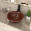 ANZZI Theban 16" Vessel Sink, Polished Antique Copper
