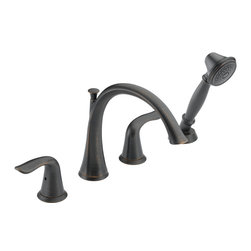 Delta Lahara&reg; Roman Tub with Hand Shower Trim - Tub And Shower Faucet Sets