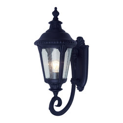 Trans Globe Lighting - 1 Light Coach Lantern, Black - Outdoor Wall Lights And Sconces