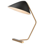 ELK HOME - Elk Home D4263 Vance Table Lamp, Brass and Black - ELK HOME D4263 Vance Table Lamp in Brass and BlackThe Vance table lamp pays homage to Mid-Century modern. Simple, practical and yet so stylish, this lamp comes with a matte black shade and brass stand.