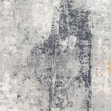Paoli Gray Abstract 8 X 10 Rug