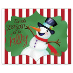 DDCG - Jolly Snowman Canvas Wall Art, 20"x16" - Spread holiday cheer this Christmas season by transforming your home into a festive wonderland with spirited designs. This Jolly Snowman 20x16 Canvas Wall Art makes decorating for the holidays and cultivating your Christmas style easy. With durable construction and finished backing, our Christmas wall art creates the best Christmas decorations because each piece is printed individually on professional grade tightly woven canvas and built ready to hang. The result is a very merry home your holiday guests will love.