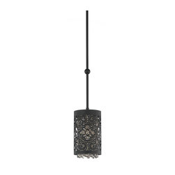 Schonbek Shadow Dance Stencils Pendant in Ferro Black - Pendant Lighting