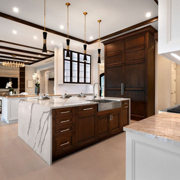 Warm Tone Inspired Transitional Kitchen