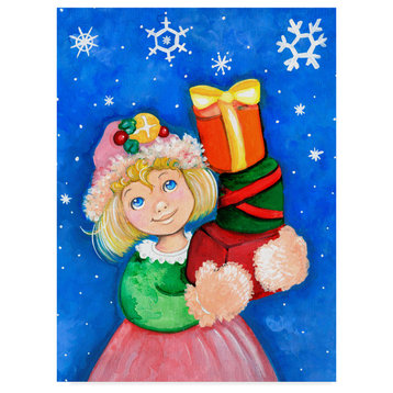 Valarie Wade 'Elf Gifts' Canvas Art, 32"x24"