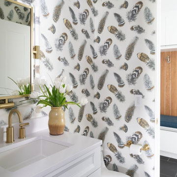 Bird Feather Theme bathroom