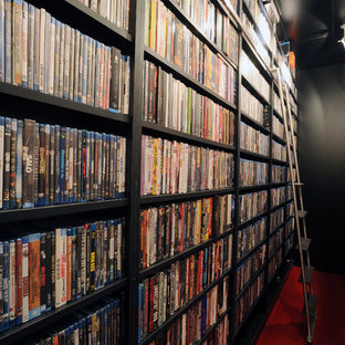 Photo of a modern home cinema in Brussels.