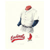 Original Art of the MLB 1956 St. Louis Cardinals Uniform