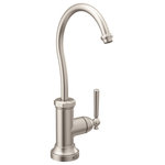 Moen - Moen One-Handle Beverage Faucet Chrome, S5540SRS - From finishes that are guaranteed to last a lifetime, to faucets that perfectly balance your water pressure, Moen sets the standard for exceptional beauty and reliable, innovative design. Bring elegance to your home with premium selections from Moen.  From the sophistication of period traditional to the streamlined refinement of minimalist contemporary, you'll find a host of amazing ways to express your style with products from Moen.
