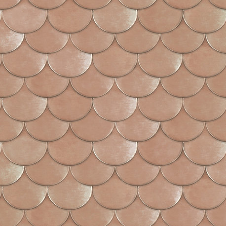 Brass Belly Peel and Stick Wallpaper, Blush, 56 Sqft