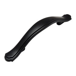 Cosmas - Cabinet Pull, 3" Hole Centers, Set of 25, Flat Black - Cabinet And Drawer Handle Pulls