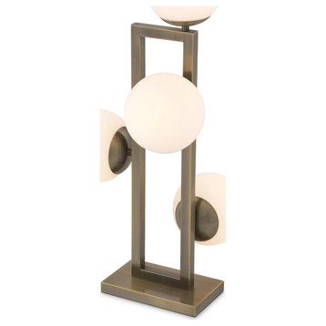 Brass Glass Globe Table Lamp | Eichholtz Pascal