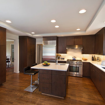 sleek kitchen