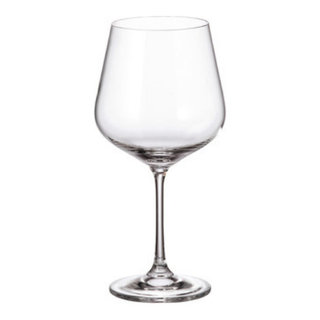 Sesto Optic Swirl White Wine Glasses, Set of 4 (Set of 4) Color: Blue