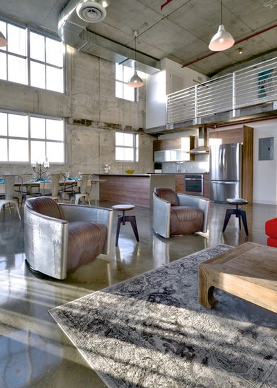 Industrial Living Room by Danna B Interiors, LLC