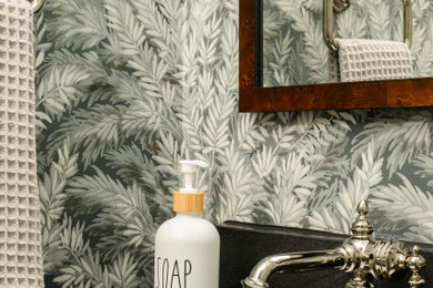 Example of an arts and crafts powder room design in DC Metro