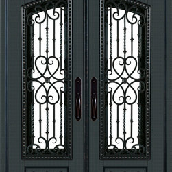 Neo-Classical Double Entry Doors - Front Doors