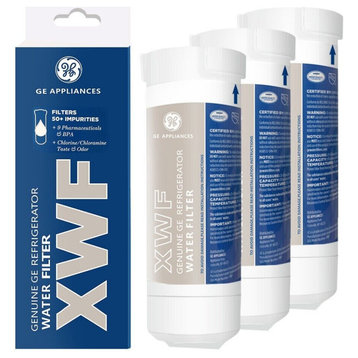 3 Pack Replacement for GE XWF Refrigerator Water Filter Fits