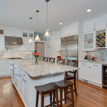 Festive White Kitchen - New Construction