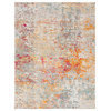 Madison Mad460G Organic Abstract Rug, Gray and Turquoise, 11'0"x11'0" Square