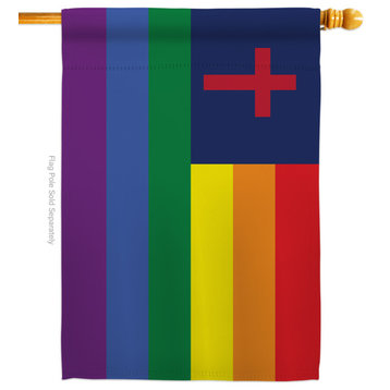 Christian Pride Inspirational Support House Flag