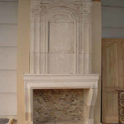 Firebox Stone inserts Herringbone & More (Mediterranean Style) - Indoor Fireplaces