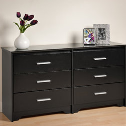 Prepac Coal Harbor Black 6-Drawer Dresser - Products