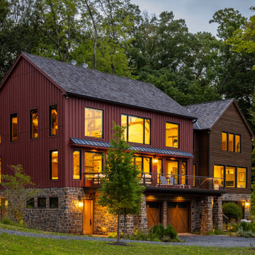 Wrightstown Modern Barn Conversion with Cottage Renovations