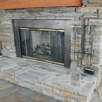 The Etched Steel Fireplace Surround
