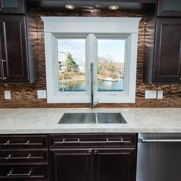 Taj Mahal Quartzite in a Contemporary Kitchen