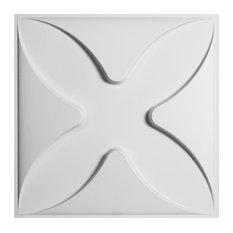 19 5/8"W x 19 5/8"H Austin EnduraWall Decorative 3D Wall Panel, White