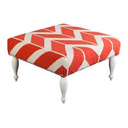 Surya Furniture- (FL-1018) - Footstools And Ottomans