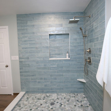 Enlarged shower
