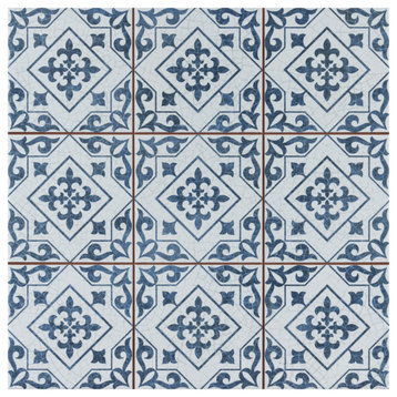 Harmonia Atlantic Cobalt Blue Ceramic Floor and Wall Tile