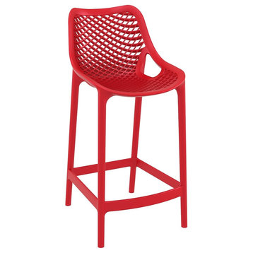 Compamia Air Counter Stools, Set of 2, Red