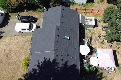 Inspiration for a modern exterior home remodel in Seattle