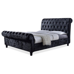 Traditional Sleigh Beds by Baxton Studio