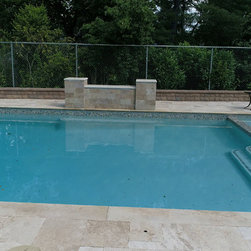Walnut Travertine Project in Jamaica - Landscaping Stones And Pavers