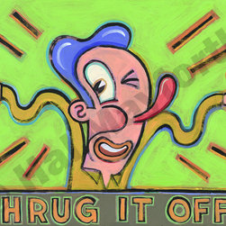 Shrug it Off! by Hal Mayforth - Limited Edition Humorous Giclee Prints - Fine Art Prints