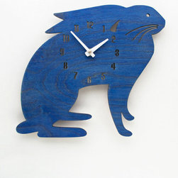 Blue Hare Children's Wall Clock - Kids Clocks