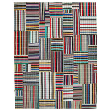 Rug N Carpet - Handmade Oriental 11' 9'' x 15' 0'' Vintage Patchwork Kilim Rug