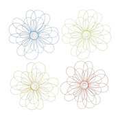 Attractive Unique Styled Metal Wall Decor, 4-Piece Set