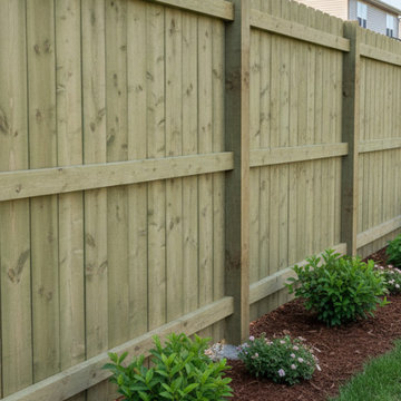 Modern Cedar Privacy Fence Installation Seattle Area