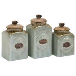 Farmhouse Kitchen Canisters And Jars by IMAX Worldwide Home