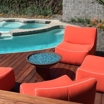 IPE multi level modern backyard