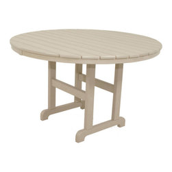 Ivy Terrace Furniture - Ivy Terrace Classics Round 48" Dining Table, Sand - Outdoor Dining Tables