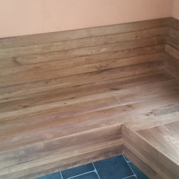 Walnut built in couch - Furniture
