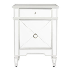 Worlds-Away Claudette Nightstand White - Nightstands And Bedside Tables