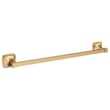 Amerock Stature Transitional Towel Bar, Champagne Bronze, 18" Center-to-Center