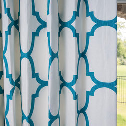 Geometric Drapery Panel - Curtains